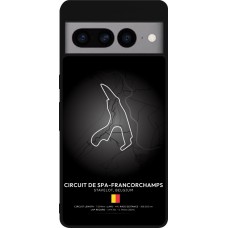 Coque Google Pixel 7 Pro - Silicone rigide noir F1 Track 2025 Belgium