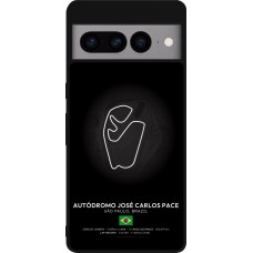 Google Pixel 7 Pro Case Hülle - Silikon schwarz F1 Track 2025 Brazil