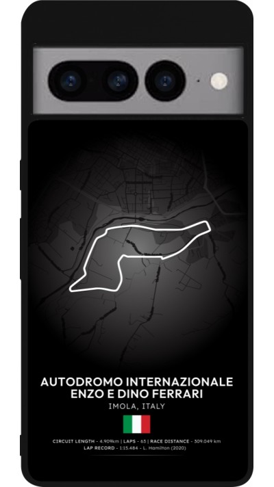 Coque Google Pixel 7 Pro - Silicone rigide noir F1 Track 2025 Emilia-Rogmana