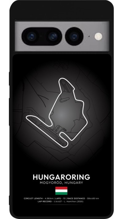 Coque Google Pixel 7 Pro - Silicone rigide noir F1 Track 2025 Hungary