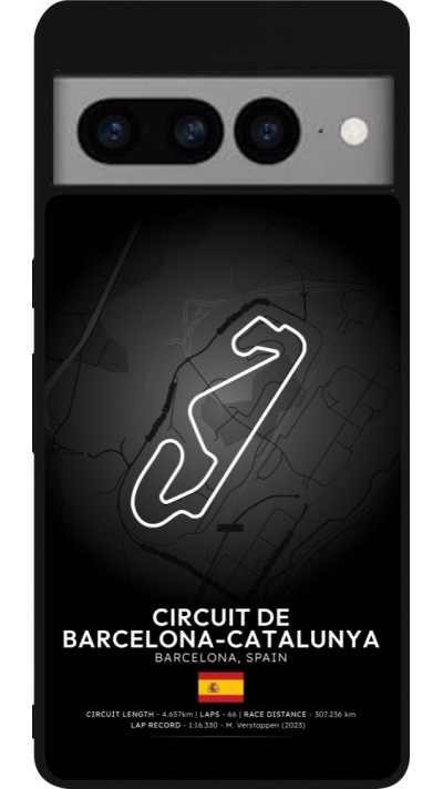 Google Pixel 7 Pro Case Hülle - Silikon schwarz F1 Track 2025 Spain