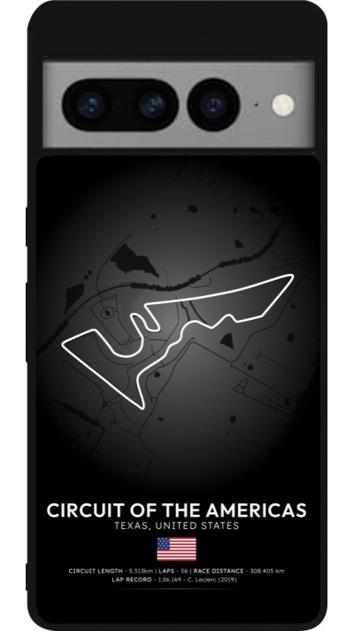 Google Pixel 7 Pro Case Hülle - Silikon schwarz F1 Track 2025 United States