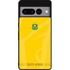 Coque Google Pixel 7 Pro - Silicone rigide noir Maillot de football Afrique du Sud 2026 personnalisable