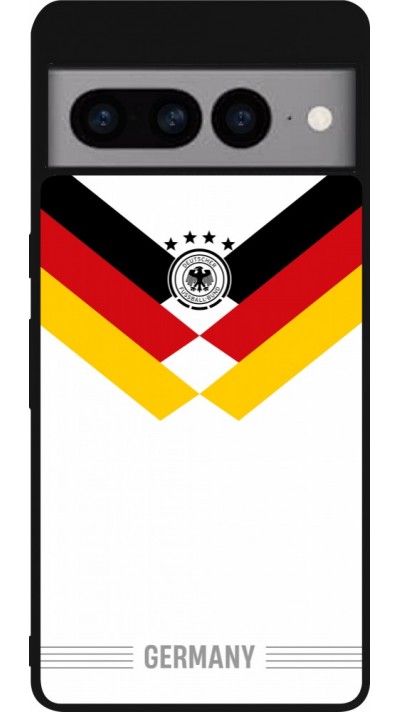 Google Pixel 7 Pro Case Hülle - Silikon schwarz Deutschland 2026 personalisierbares Fussballtrikot