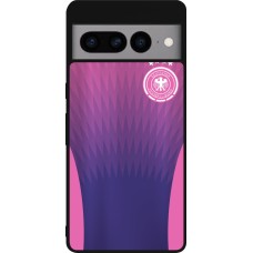 Coque Google Pixel 7 Pro - Silicone rigide noir Maillot de football Allemagne Extérieur personnalisable