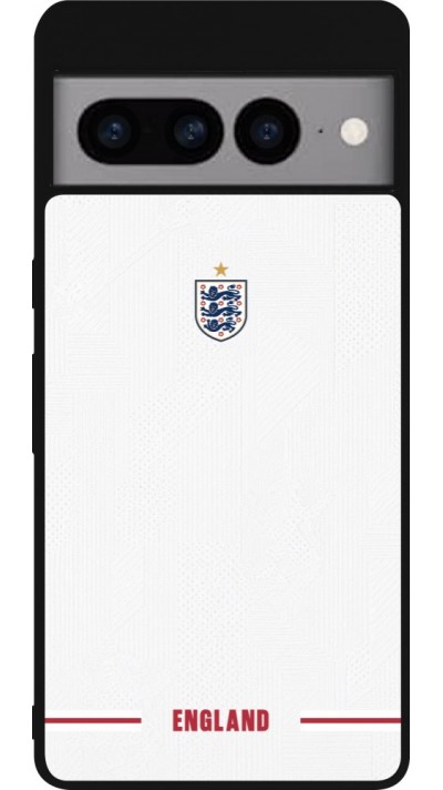 Coque Google Pixel 7 Pro - Silicone rigide noir Maillot de football Angleterre 2026 personnalisable