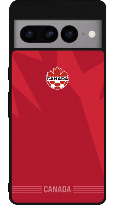 Google Pixel 7 Pro Case Hülle - Silikon schwarz Kanada 2026 personalisierbares Fussballtrikot