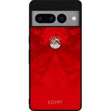 Google Pixel 7 Pro Case Hülle - Silikon schwarz Ägypten 2026 personalisierbares Fussballtrikot