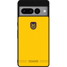 Google Pixel 7 Pro Case Hülle - Silikon schwarz Ecuador 2026 personalisierbares Fussballtrikot