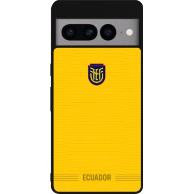Google Pixel 7 Pro Case Hülle - Silikon schwarz Ecuador 2026 personalisierbares Fussballtrikot