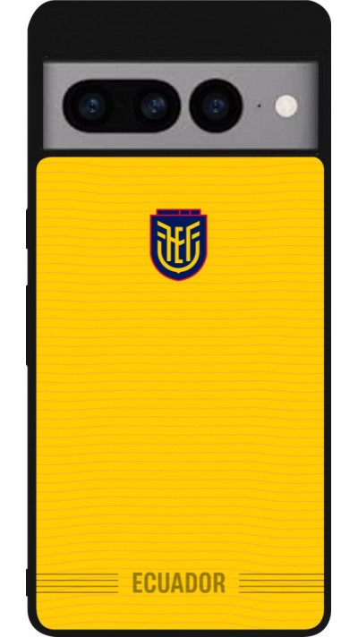 Google Pixel 7 Pro Case Hülle - Silikon schwarz Ecuador 2026 personalisierbares Fussballtrikot