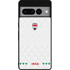 Coque Google Pixel 7 Pro - Silicone rigide noir Maillot de football Irak 2026 personnalisable