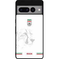 Coque Google Pixel 7 Pro - Silicone rigide noir Maillot de football Iran 2026 personnalisable