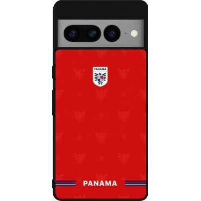 Google Pixel 7 Pro Case Hülle - Silikon schwarz Panama 2026 personalisierbares Fussballtrikot