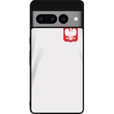 Google Pixel 7 Pro Case Hülle - Silikon schwarz Polen 2022 personalisierbares Fussballtrikot
