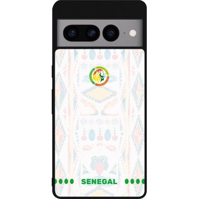 Google Pixel 7 Pro Case Hülle - Silikon schwarz Senegal 2026 personalisierbares Fussballtrikot