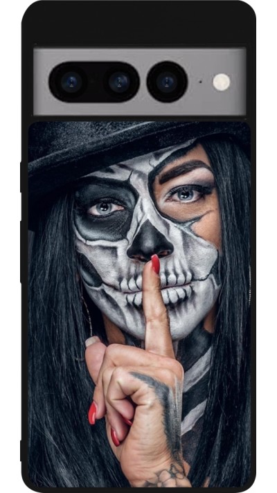 Coque Google Pixel 7 Pro - Silicone rigide noir Halloween 18 19