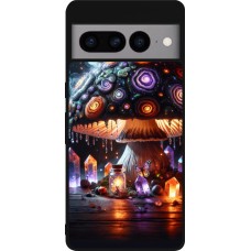 Google Pixel 7 Pro Case Hülle - Silikon schwarz Halloween Zaubertrank Magie
