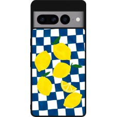 Coque Google Pixel 7 Pro - Silicone rigide noir Illustration lemons 2026