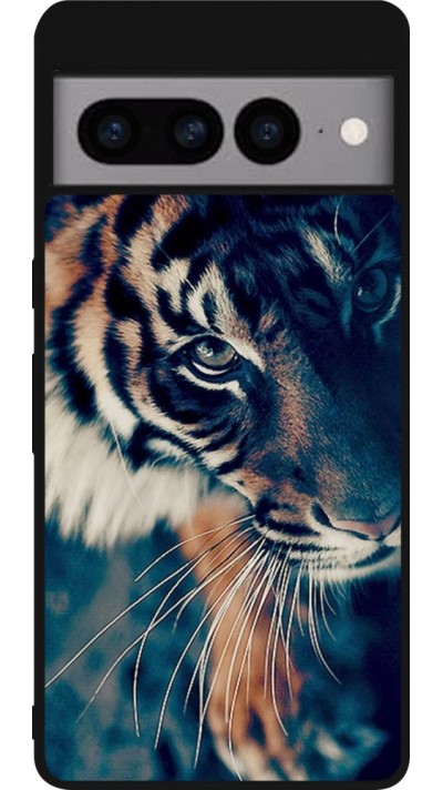 Coque Google Pixel 7 Pro - Silicone rigide noir Incredible Lion