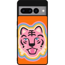 Coque Google Pixel 7 Pro - Silicone rigide noir Lion colors 2026