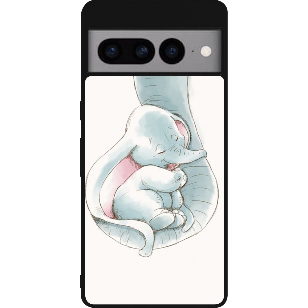 Coque Google Pixel 7 Pro - Silicone rigide noir Mom 1903