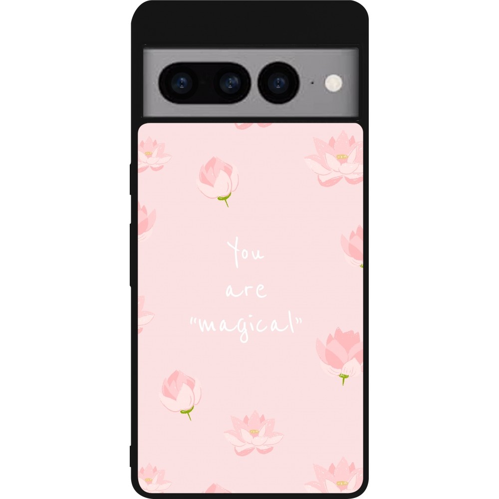 Coque Google Pixel 7 Pro - Silicone rigide noir Mom 2023 your are magical