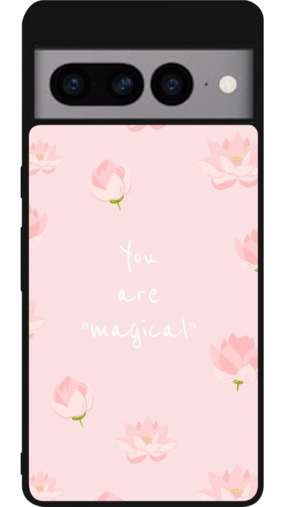 Google Pixel 7 Pro Case Hülle - Silikon schwarz Mom 2023 your are magical