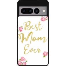 Coque Google Pixel 7 Pro - Silicone rigide noir Mom 2024 best Mom ever