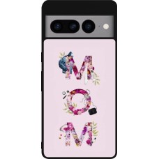 Google Pixel 7 Pro Case Hülle - Silikon schwarz Mom 2024 girly mom