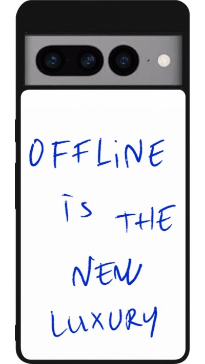 Coque Google Pixel 7 Pro - Silicone rigide noir Offline is the new luxury