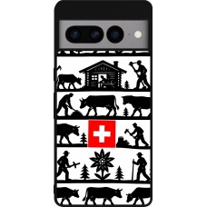 Coque Google Pixel 7 Pro - Silicone rigide noir Poya Suisse 1