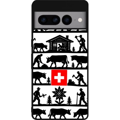 Google Pixel 7 Pro Case Hülle - Silikon schwarz Poya Schweiz 1