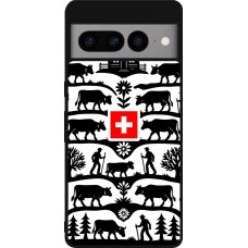 Coque Google Pixel 7 Pro - Silicone rigide noir Poya Suisse 3