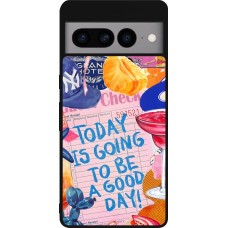 Coque Google Pixel 7 Pro - Silicone rigide noir Preppy Today is Going to be a good day