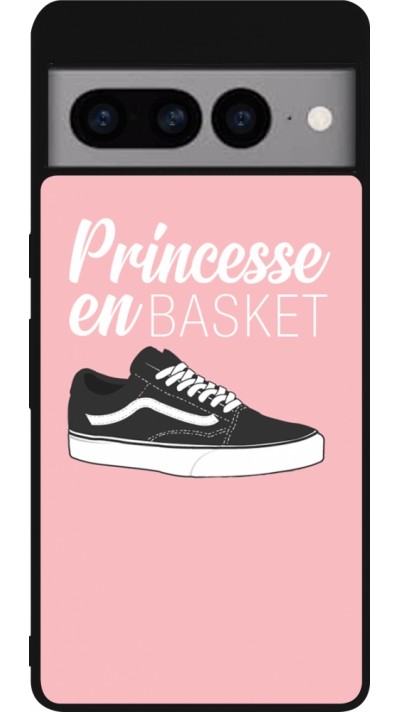 Google Pixel 7 Pro Case Hülle - Silikon schwarz princesse en basket