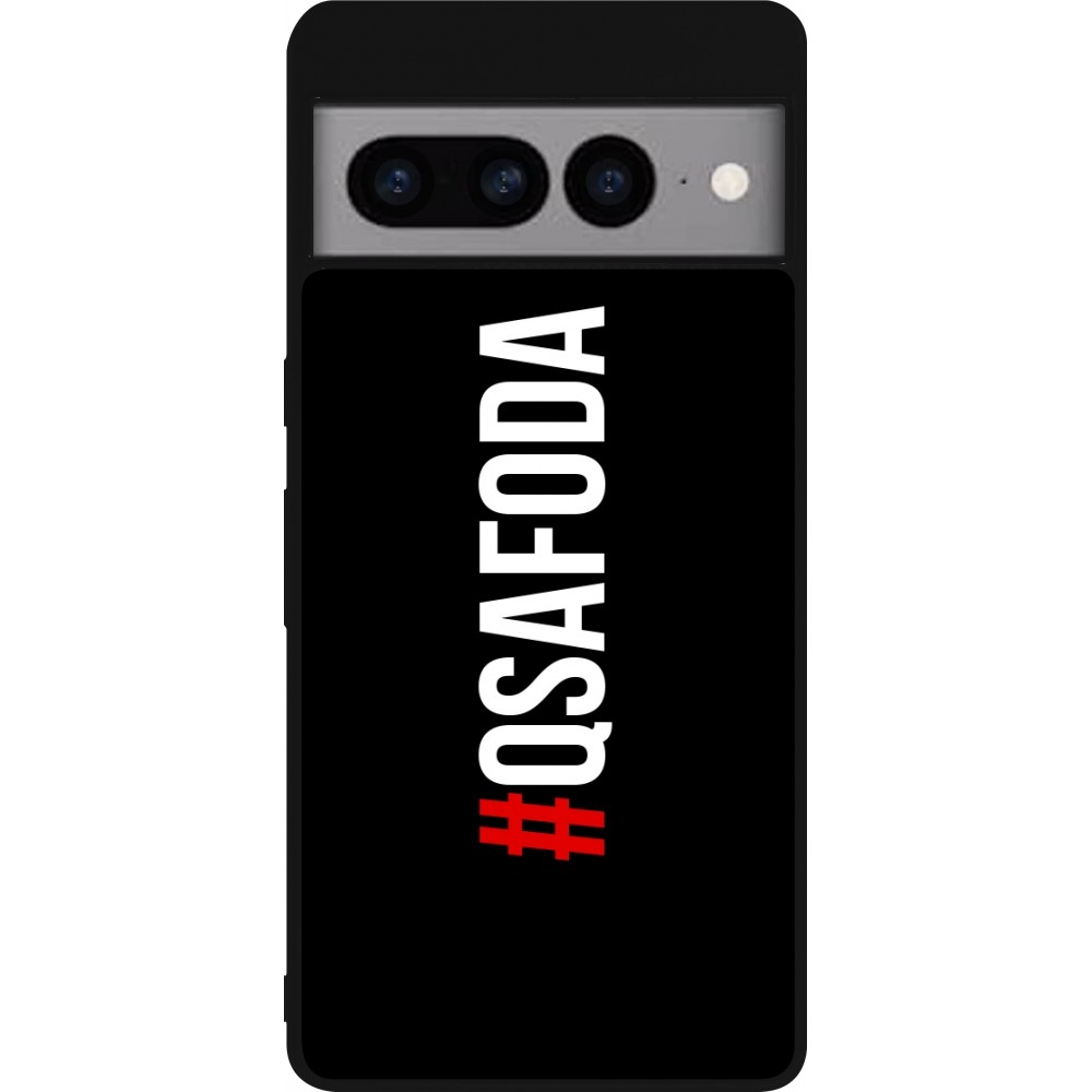 Google Pixel 7 Pro Case Hülle - Silikon schwarz Qsafoda 1