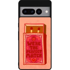 Coque Google Pixel 7 Pro - Silicone rigide noir Saint Valentines Day 26 Perfect Match