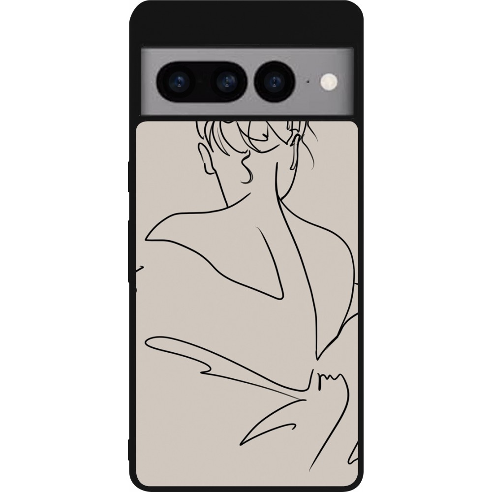 Google Pixel 7 Pro Case Hülle - Silikon schwarz Salnikova 05