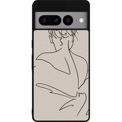 Google Pixel 7 Pro Case Hülle - Silikon schwarz Salnikova 05