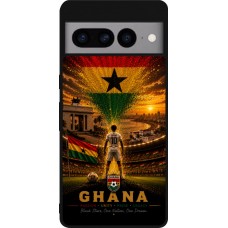 Google Pixel 7 Pro Case Hülle - Silikon schwarz Fussball Ghana splash 2026
