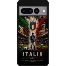 Google Pixel 7 Pro Case Hülle - Silikon schwarz Fussball Italien splash 2026