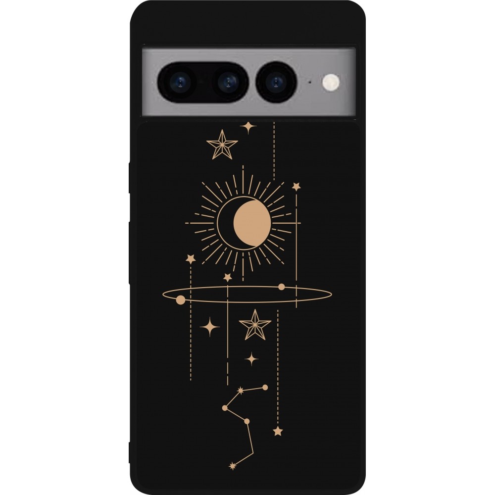 Google Pixel 7 Pro Case Hülle - Silikon schwarz Spring 23 astro