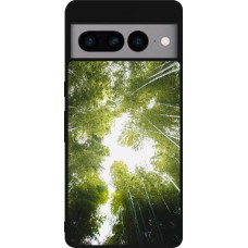 Google Pixel 7 Pro Case Hülle - Silikon schwarz Spring 23 forest blue sky