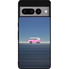 Coque Google Pixel 7 Pro - Silicone rigide noir Spring 23 pink bus