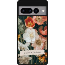 Google Pixel 7 Pro Case Hülle - Silikon schwarz Full Bloom Spring 2026