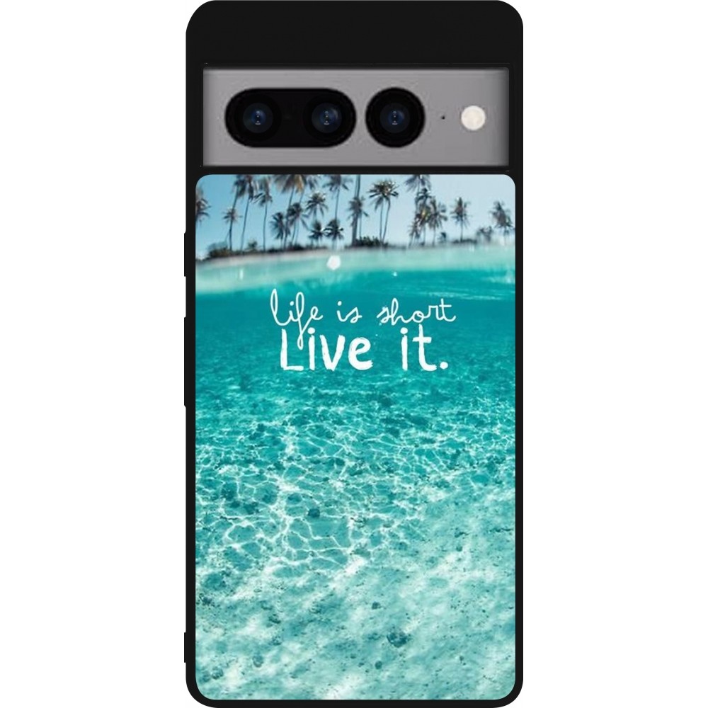 Coque Google Pixel 7 Pro - Silicone rigide noir Summer 18 24