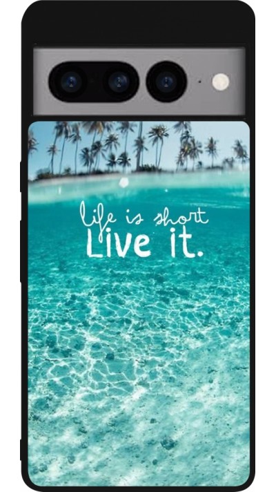 Coque Google Pixel 7 Pro - Silicone rigide noir Summer 18 24