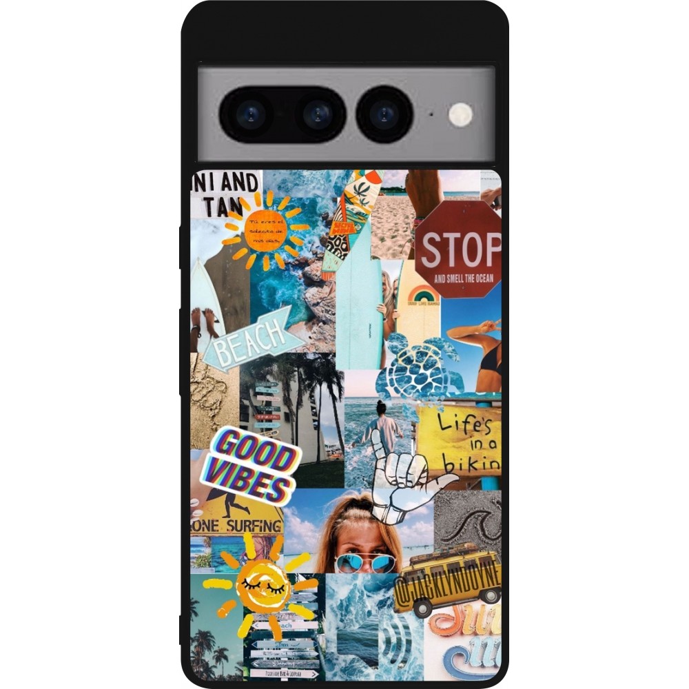 Google Pixel 7 Pro Case Hülle - Silikon schwarz Summer 2021 15
