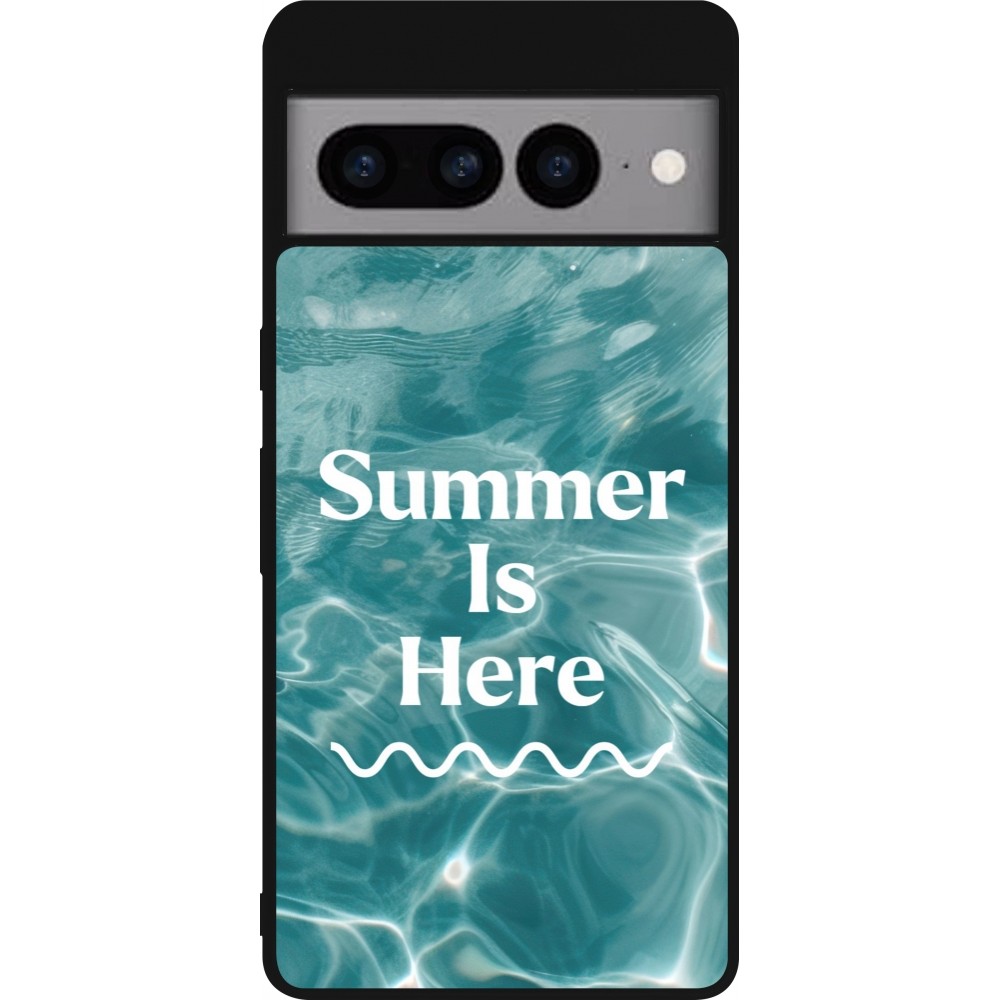 Coque Google Pixel 7 Pro - Silicone rigide noir Summer 2025 Summer is here